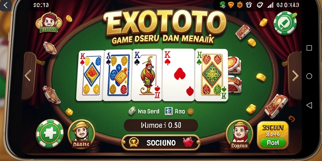 Tampilan gameplay EXOTOTO yang menarik dan penuh aksi.