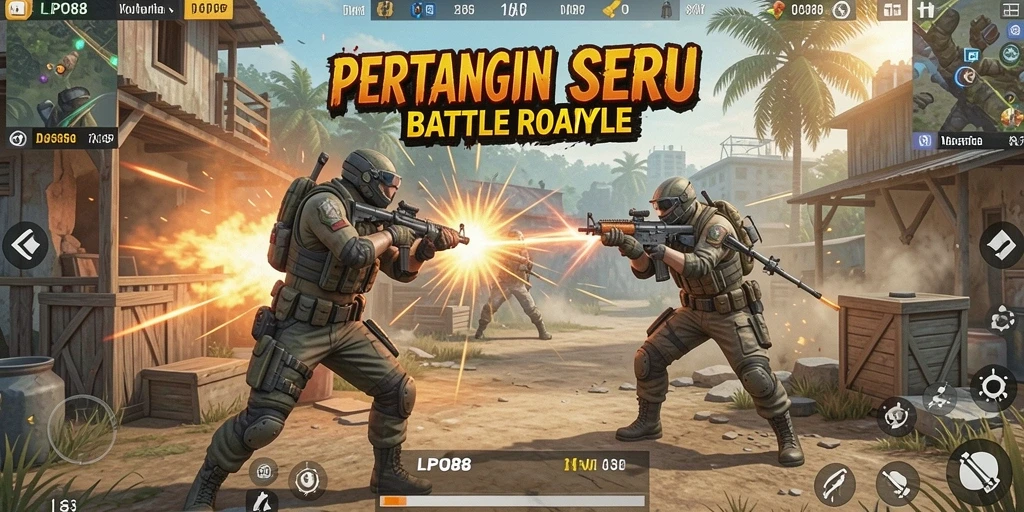 Gameplay mendebarkan di LPO88 dengan aksi Battle Royale seru.