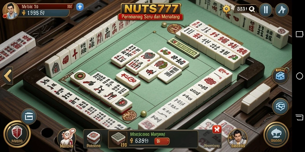 Tampilan permainan Mahjong yang menarik di NUTS777.