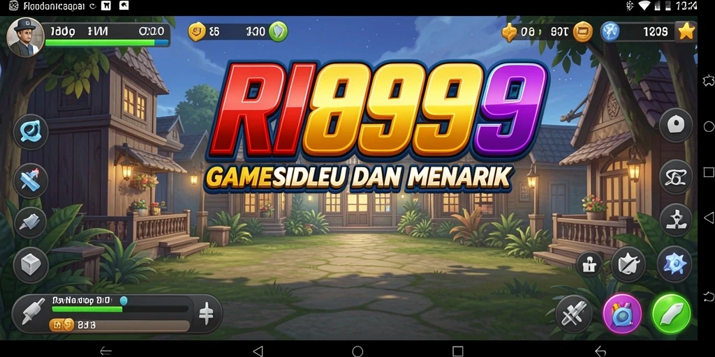 Screenshot gameplay RI889 yang menunjukkan karakter dan sumber daya.