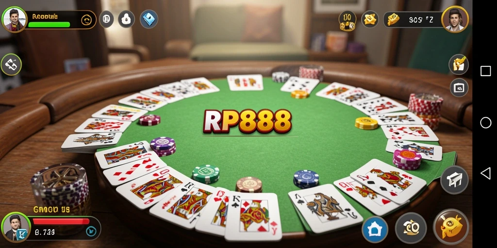 Gameplay seru Gaple di RP888 dengan pemain dari seluruh Indonesia.